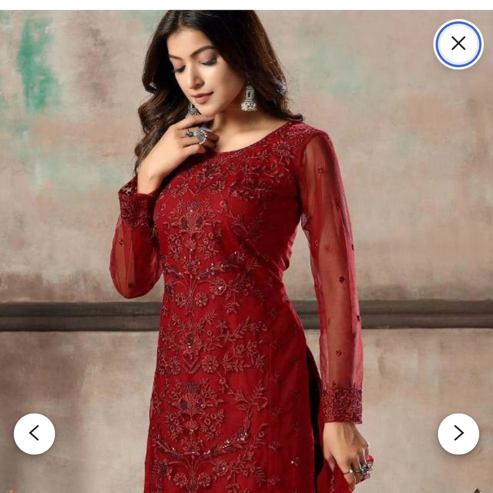 Stitched red suit ! Three piece